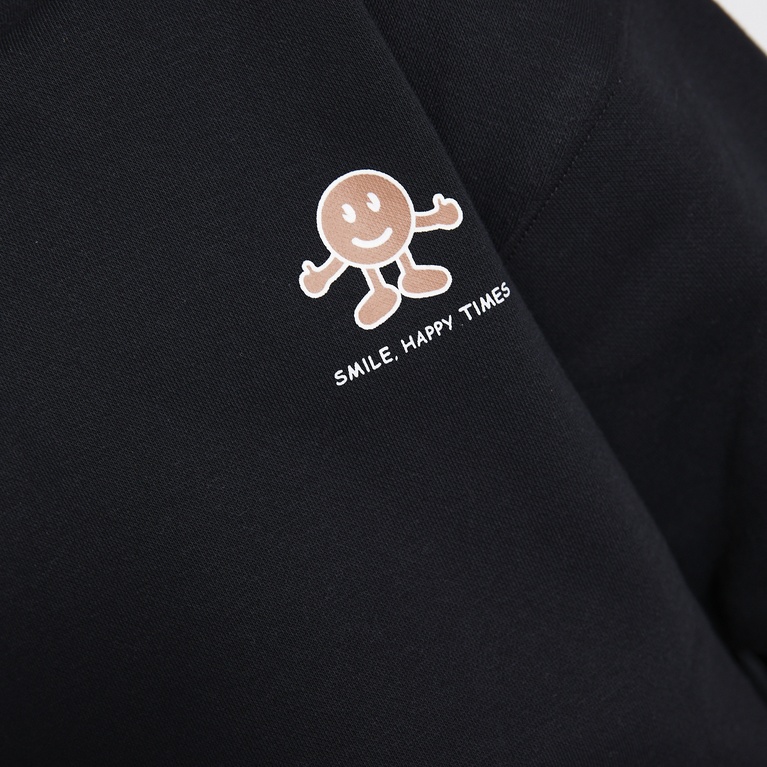 Printed hoodie "Logan" Black 4